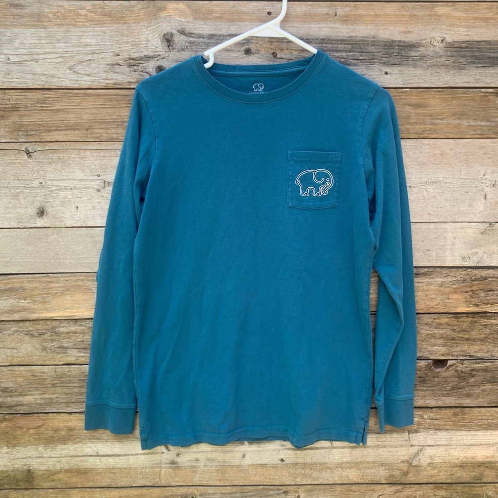 IVORY ELLA • Long Sleeve Teal Shirt